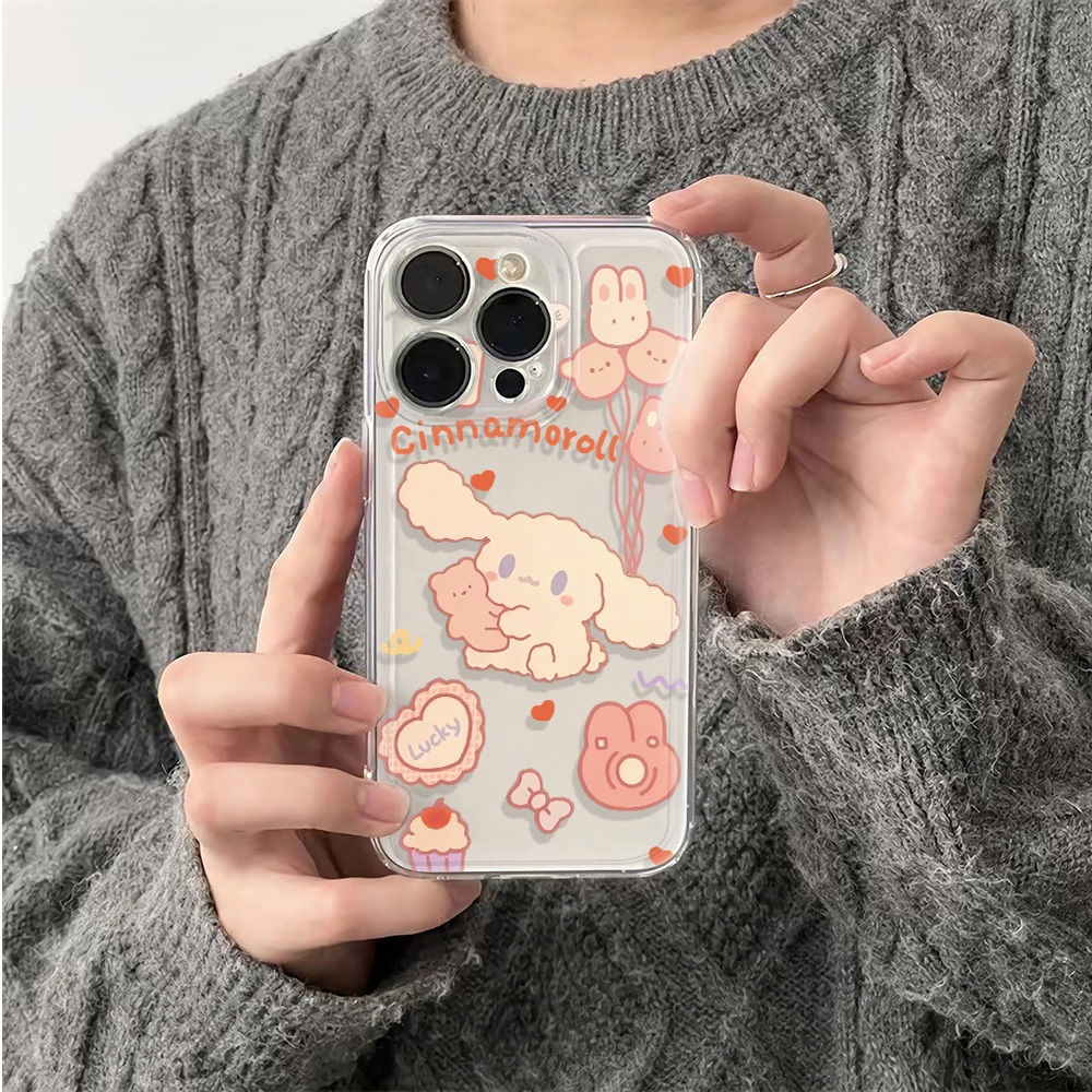 ✅Ốp Điện Thoại Mềm Chống Sốc Hình Cún Cinnamon Cho Iphone 14pro 126In 1311max 78 plus 0