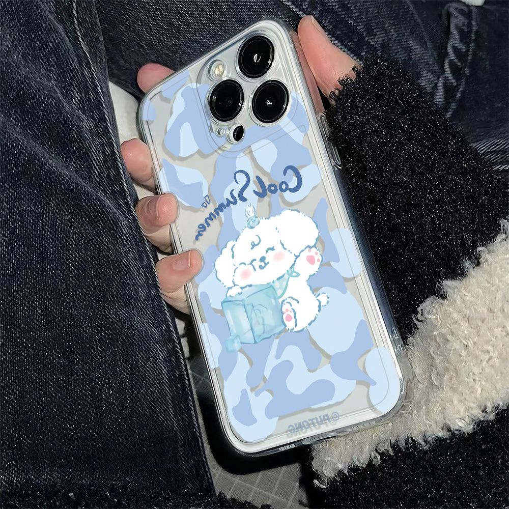 ✅Ốp Điện Thoại Dẻo Họa Tiết Cún Con Dễ Thương Chống Sốc Cho iPhone12 JW2U 786Inmaxplus13 1114pro