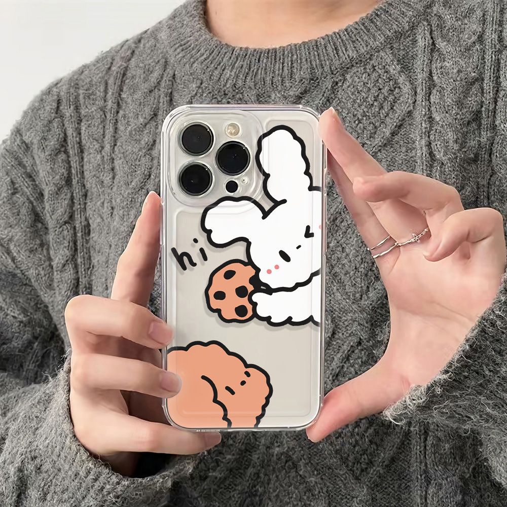 ✅Ốp Điện Thoại Mềm Chống Sốc Hình Cún / Thỏ 5DAD Cho Apple Iphone max 116 1214Pro7813Plus