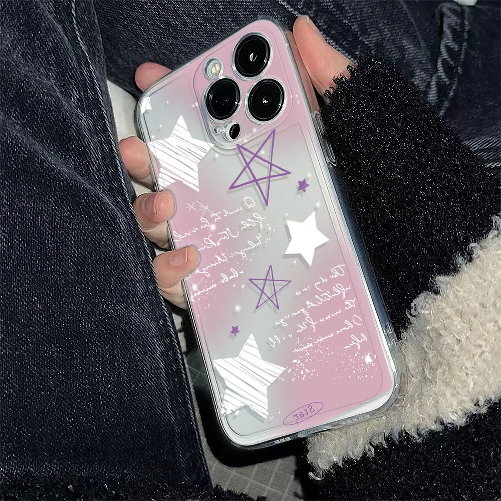 ✅Ốp Điện Thoại Mềm Chống Sốc 13 Ngôi Sao Đơn Giản Cho Iphone 12 78 14pro 6In11Iphone12