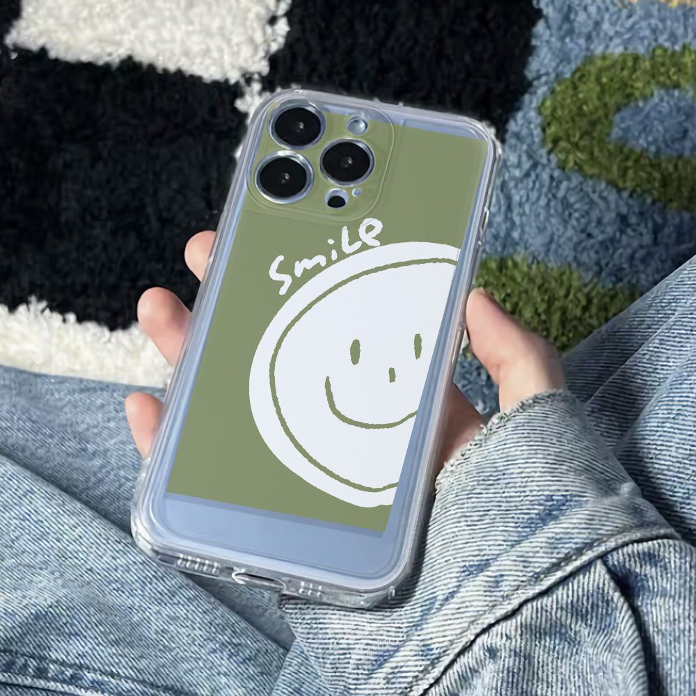 ✅Ốp Điện Thoại Mềm Chống Sốc Họa Tiết Mặt Cười 116In14Pro 13 Cho iPhone1278 max Apple CJ1E