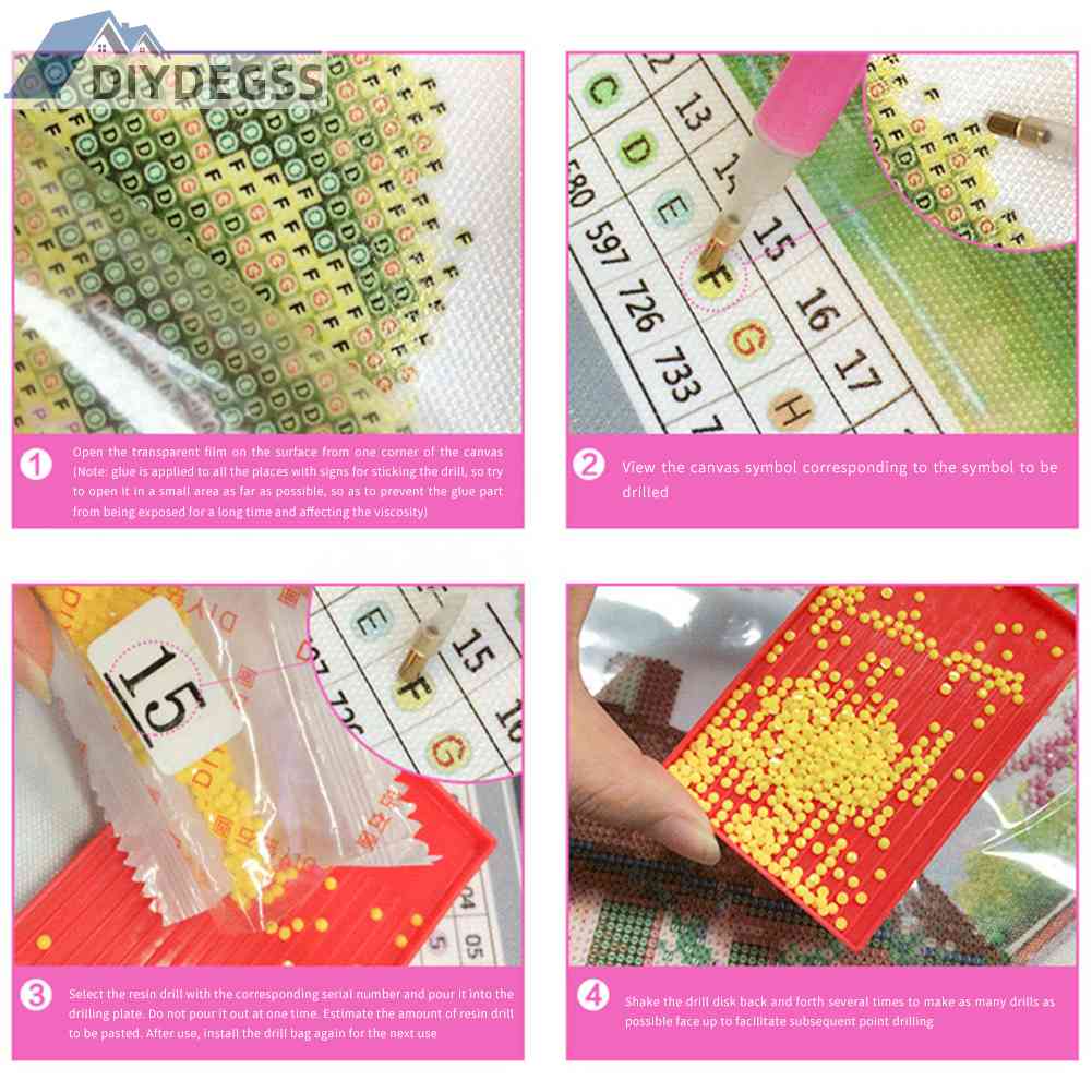 Bộ 10 Miếng Đất Sét Resin Dùng Làm Tranh Đính Đá DIY