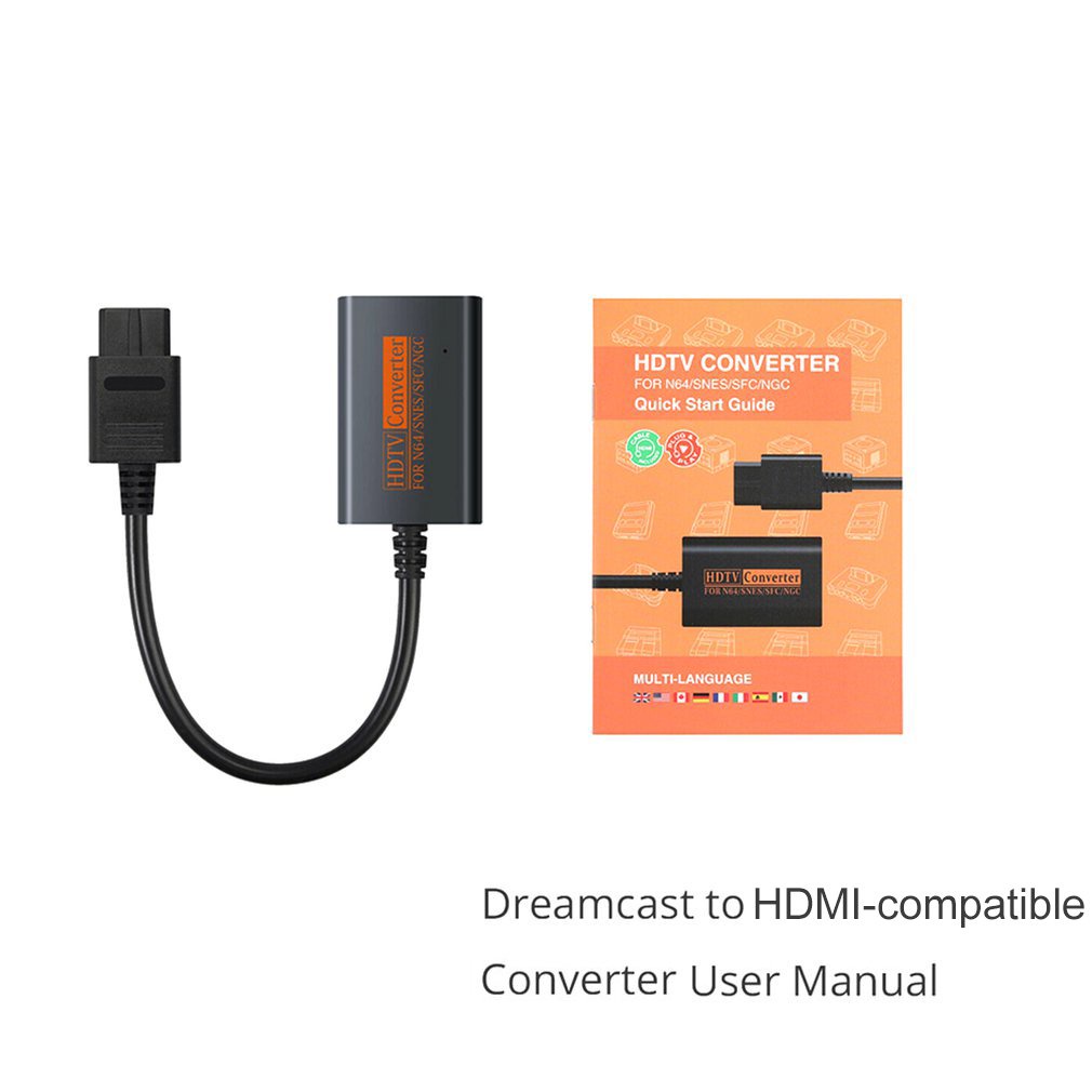 Ad Ter For Ngc/Snes/N64 To Hdmi-Compatible Converter 64 Plug And Play Full Digital Cable [Q/15]