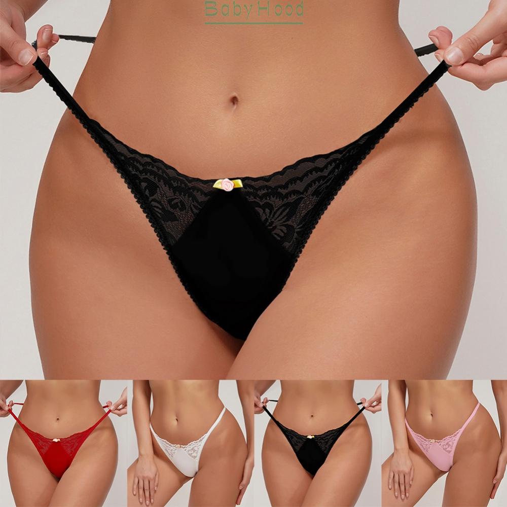 Ladies' Sexy Lace Lingerie Panties Briefs Underwear Knickers Thongs G String T Back#BBHOOD