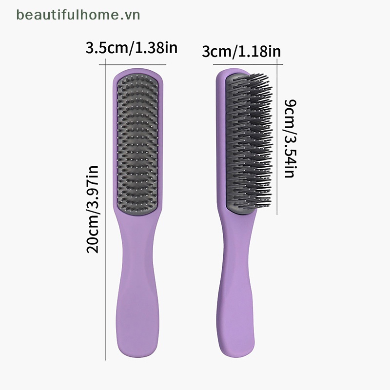 Lược Chải Tóc Chín Hàng Gỡ Rối Massage Da Đầu Cho Nữ