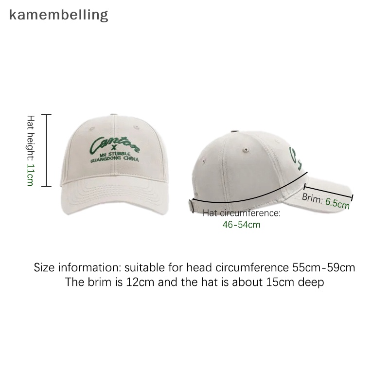 Kamembelling Mũ Lưỡi Trai Vành Rộng Mềm Mại Chống Nắng Phong Cách Hàn Quốc Dễ Phối Đồ Thời Trang Mùa Hè