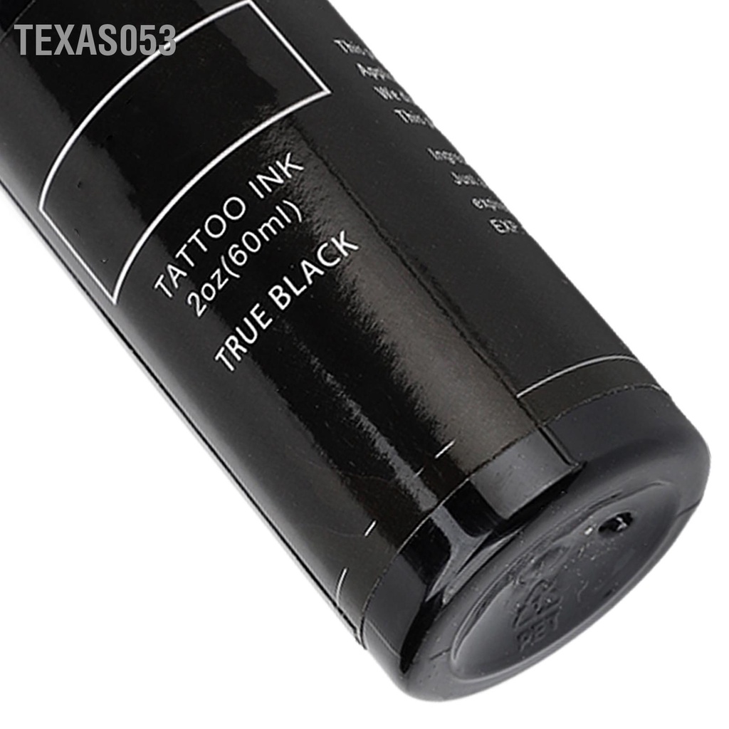 Texas053 Mực xăm sắc tố 60ml Dễ dàng tô màu An toàn Sắc tuyệt vời Nguồn cung cấp hình lâu dài