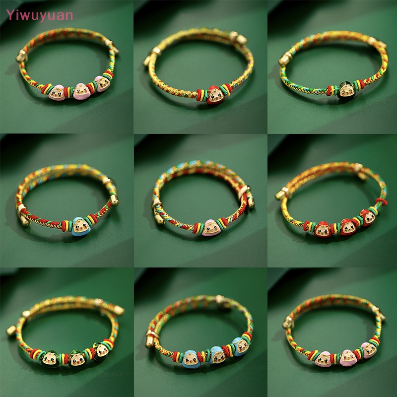 < Yiwuyuan > Vòng Tay Bện Dây Nhiều Màu Sắc Phong Cách Trung Hoa Truyền Thống Dành Cho Trẻ Em Và Người Lớn