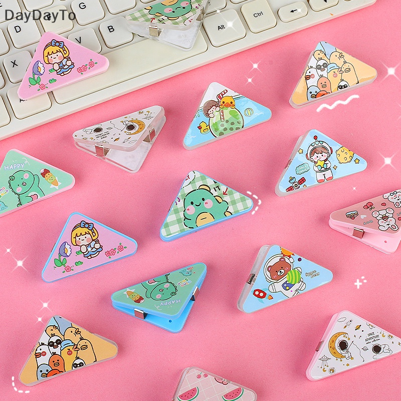 Set 5 Kẹp Giấy Đánh Dấu Trang Sách Họa Tiết Hoạt Hình Nhiều Màu Sắc