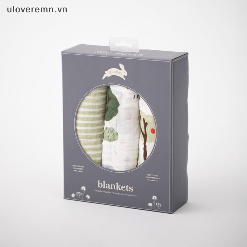 Set 3 Chăn Cotton Mềm Mại Dành Cho Gia Đình