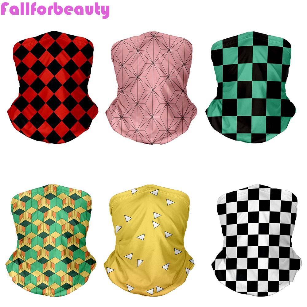 Fallforbeauty Khẩu Trang Chống Bụi Thoáng Khí In Hình Demon Slayer Kamado Tanjirou