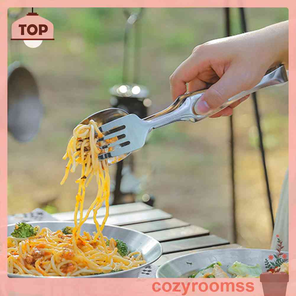 Bộ Muỗng Đũa Nĩa Bằng Thép Không Gỉ Tiện Dụng Khi Đi Cắm Trại