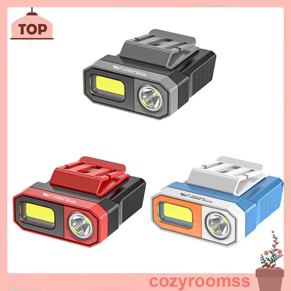 Đèn Pha LED COB Cảm Ứng Chống Thấm Nước Có Kẹp Mũ Lưỡi Trai