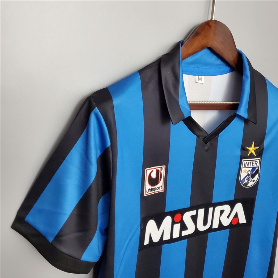Áo Bóng Đá Đội Tuyển Inter Milan 88-90 Phong Cách Retro
