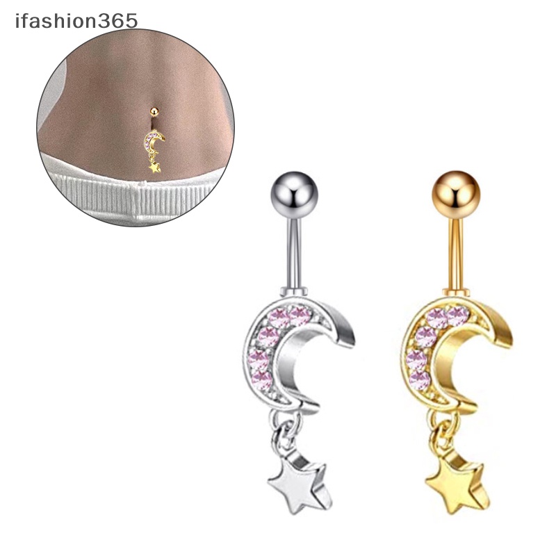 Khuyên Rốn Hình Trái Tim Bằng Thép Không Gỉ Thời Trang ifashion365