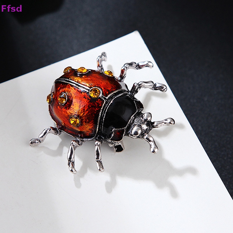 {Ffsd} Trâm Cài Áo Khoác Hình Bọ Cánh Cứng Tráng Men Vintage Phụ Kiện Cho Nữ Dự Tiệc Bán Chạy