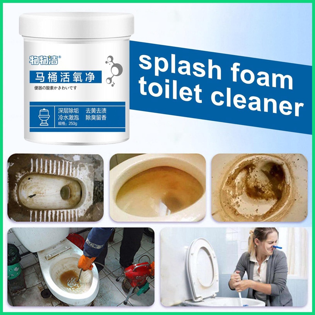 Chất Tẩy Rửa Toilet Làm Sạch Phòng Tắm Bằng Xốp Hoạt Tính Mạnh Mẽ jiwvn