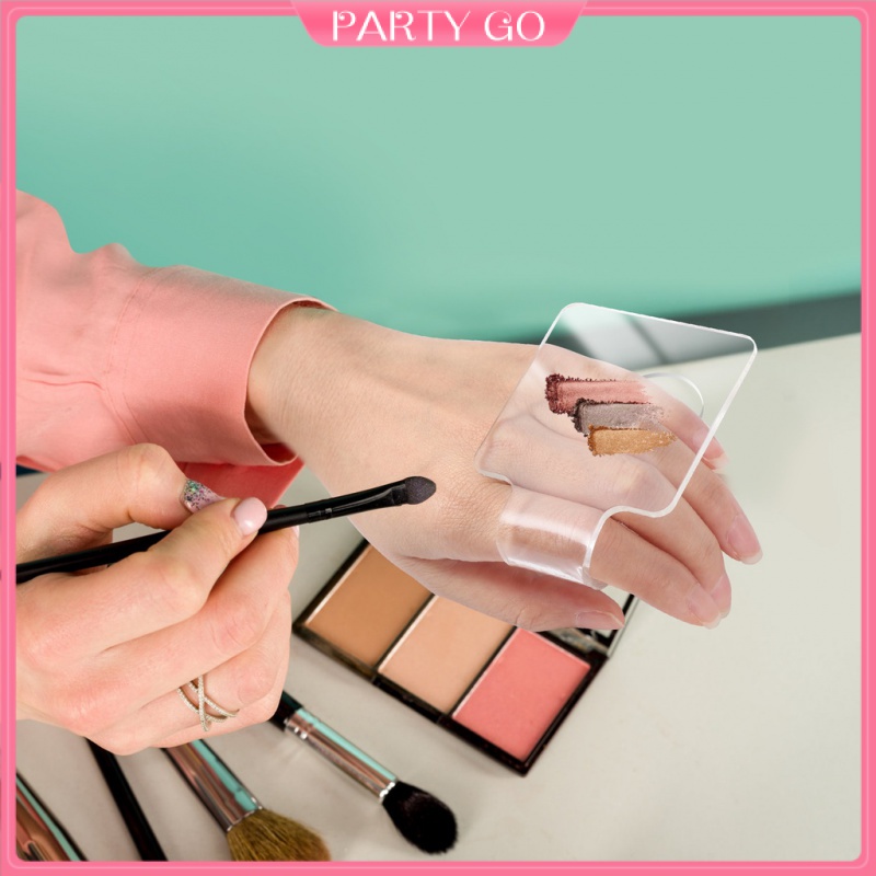 Set 3 Bảng Trộn Màu Trang Điểm Acrylic Trong Suốt Chuyên Nghiệp