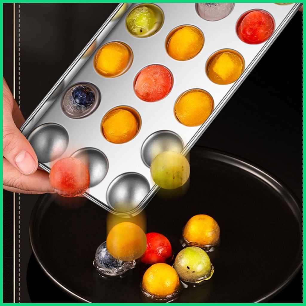 Khay Làm Đá Viên Bằng Thép Không Gỉ Có Nắp Cho Cocktail &amp; Whiskey Jwvn