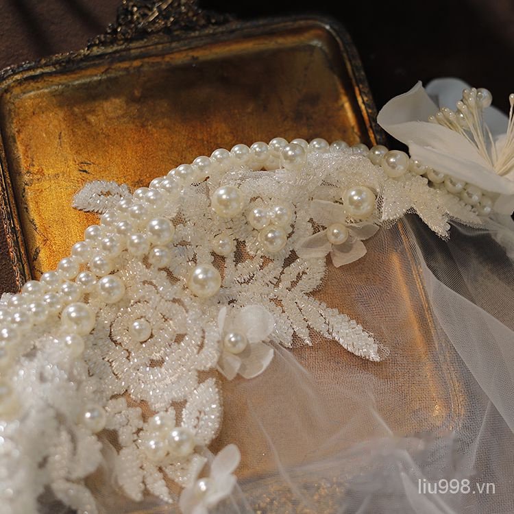 Mạng Che Mặt Handmade Phong Cách Cộng Hòa Pháp Lãng Mạn Cho Cô Dâu WJ5S