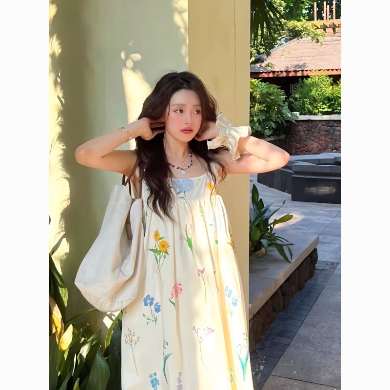 Đầm In Hoa Thời Trang Mùa Hè Dành Cho Nữ