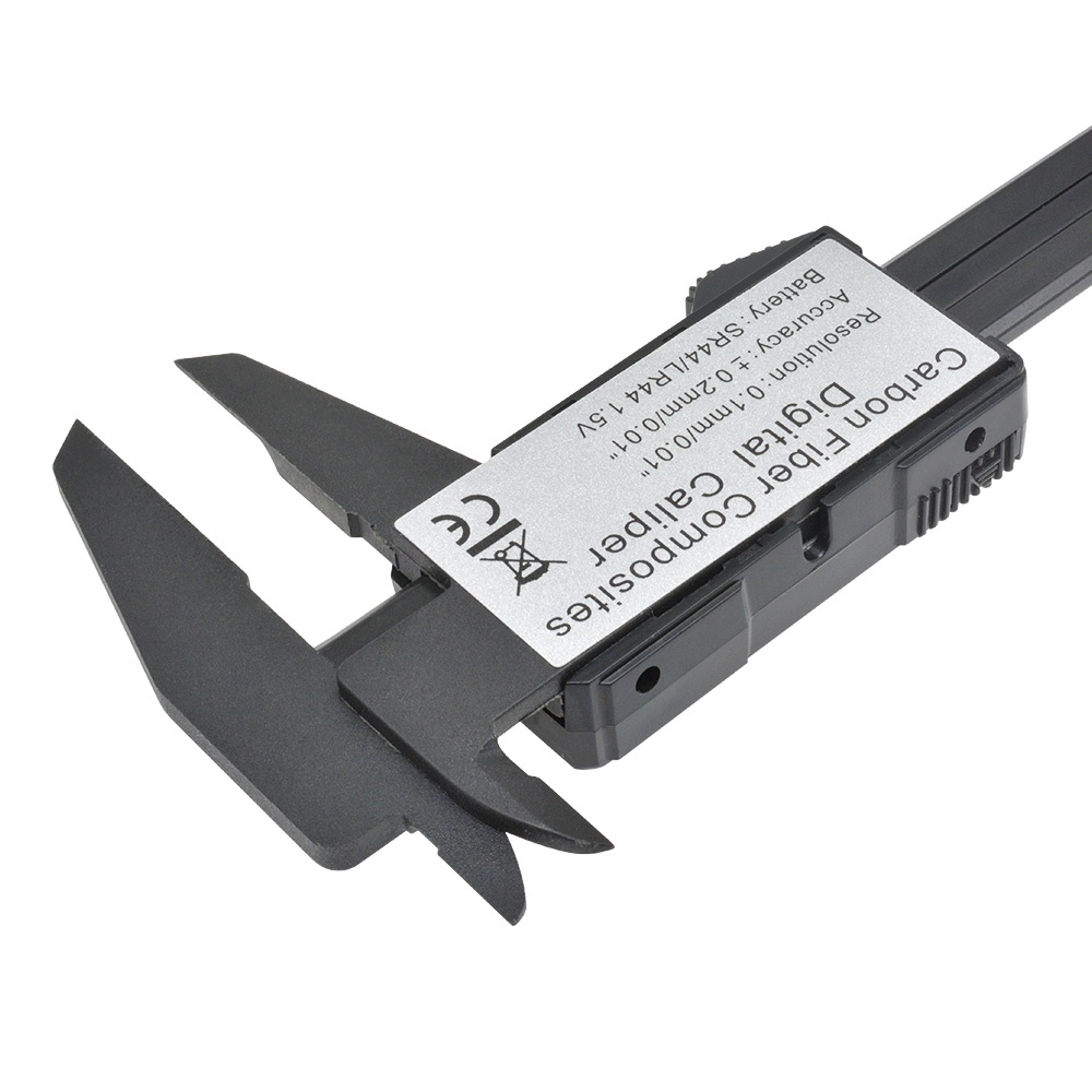 Thước cặp RIRIHI màn hình LCD 150mm 6-inch LCD bằng sợi carbon chuyên dụng