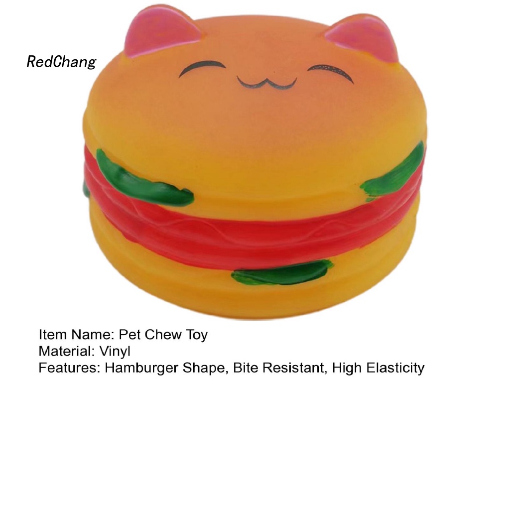 Đồ Chơi Nhai Gặm Hình Hamburger Hoạt Hình Co Giãn Cao Giúp Giảm Căng Thẳng Cho Thú Cưng