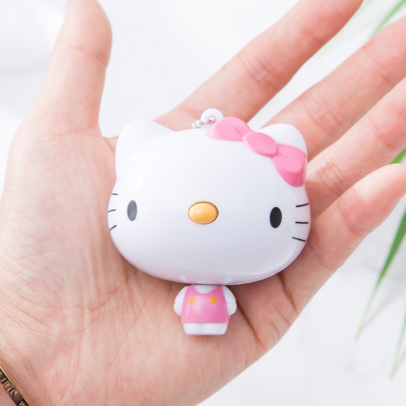 1 Thước Dây Móc Khóa Hình Gấu Hoạt Hình Mini Dễ Thương