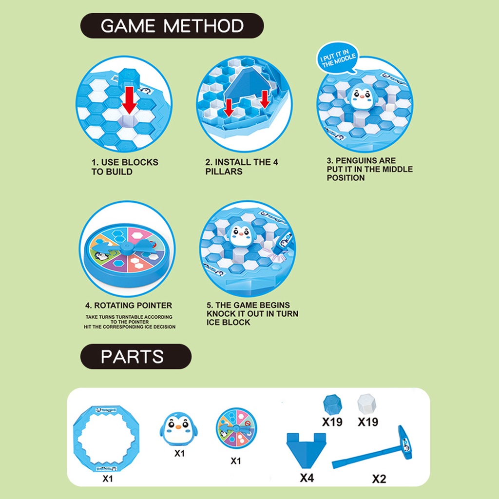 1 Bộ Đồ Chơi Búa Đập Băng Phát Triển Trí Tuệ Thú Vị