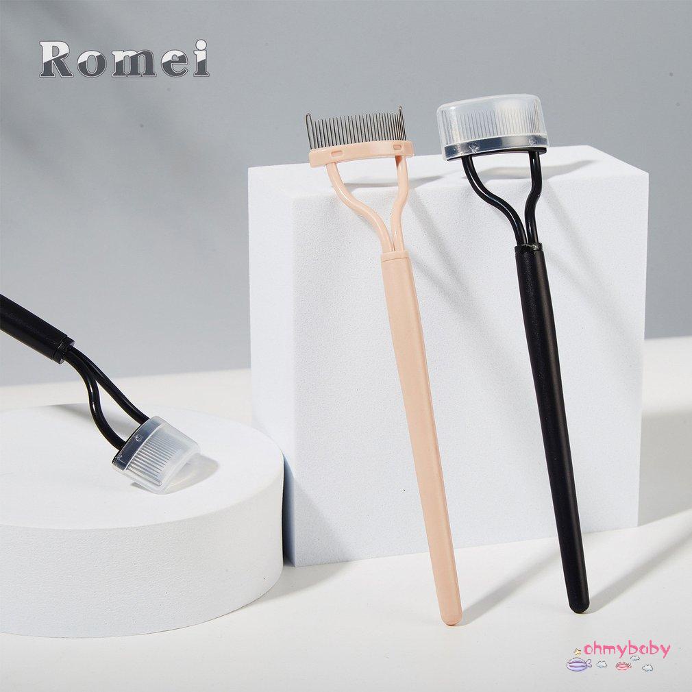 [OMB] Lông Mi Chải Răng Không Gỉ Mascara Applicator Definer Bàn Có Nắp Lược Mày Dụng Cụ Tách [Z/8]