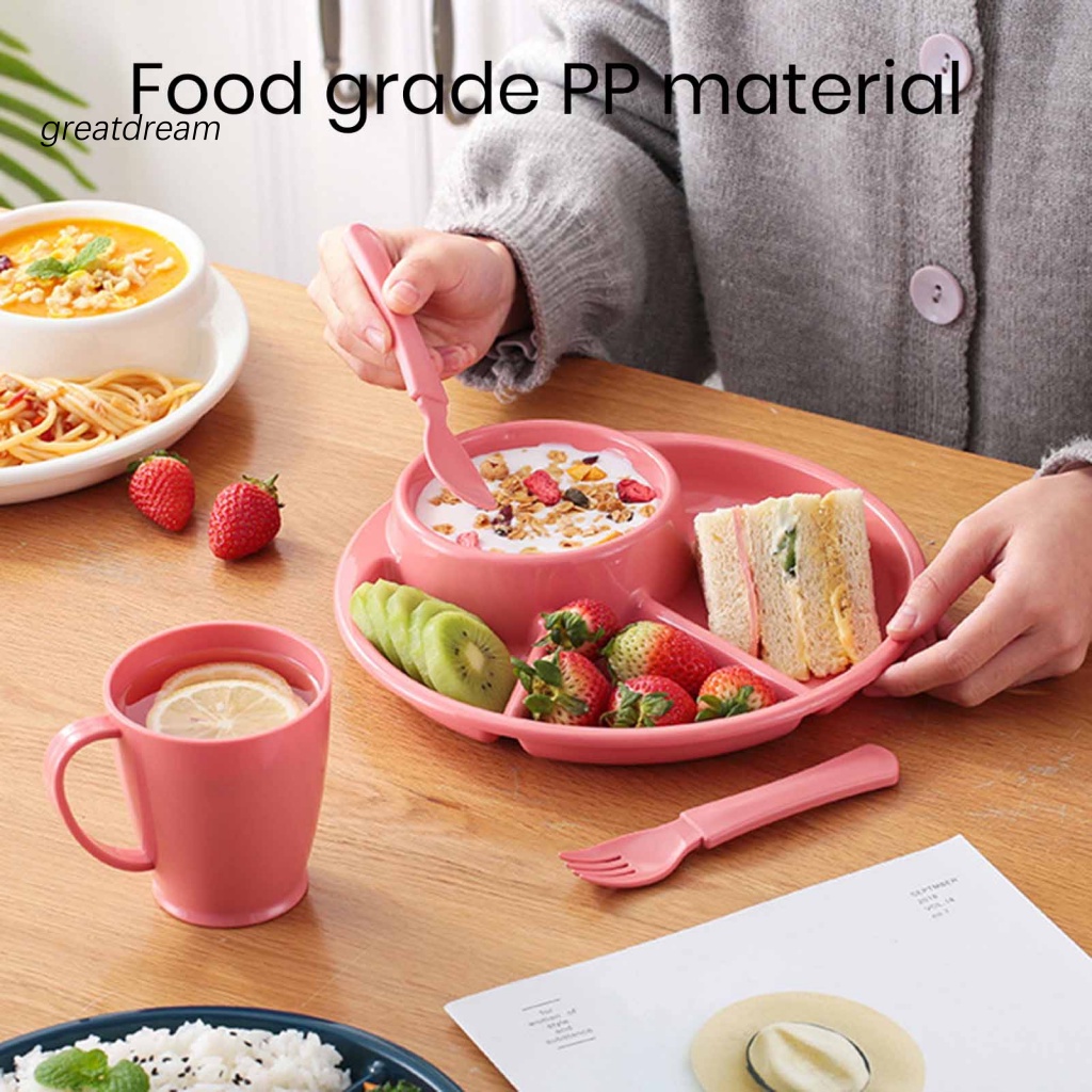 Khay Đựng Thức Ăn 4 Ngăn Sức Chứa Lớn Tiện Lợi Dễ Sử Dụng Dành Cho Bé