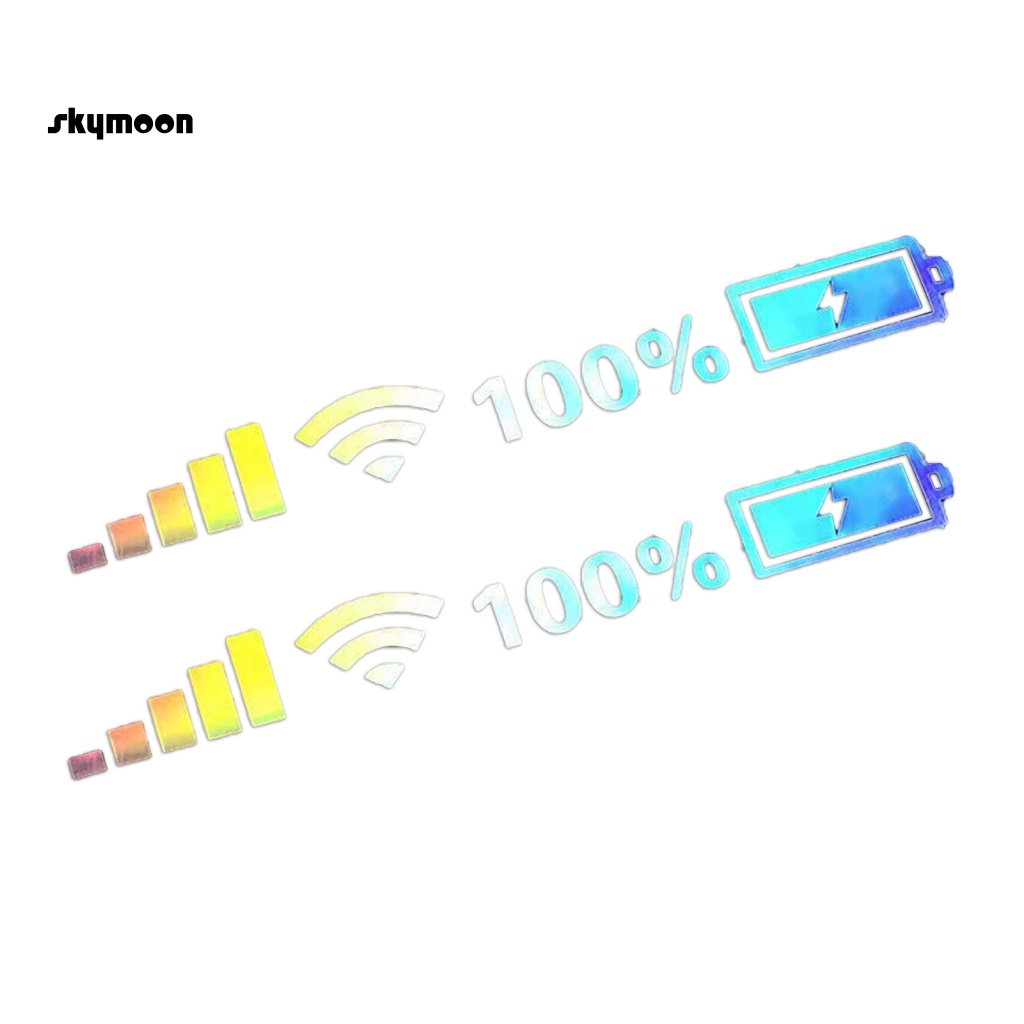 Set 2 Đề Can Dán Trang Trí Xe Hơi In Chữ Wi-Fi Chuyên Dụng