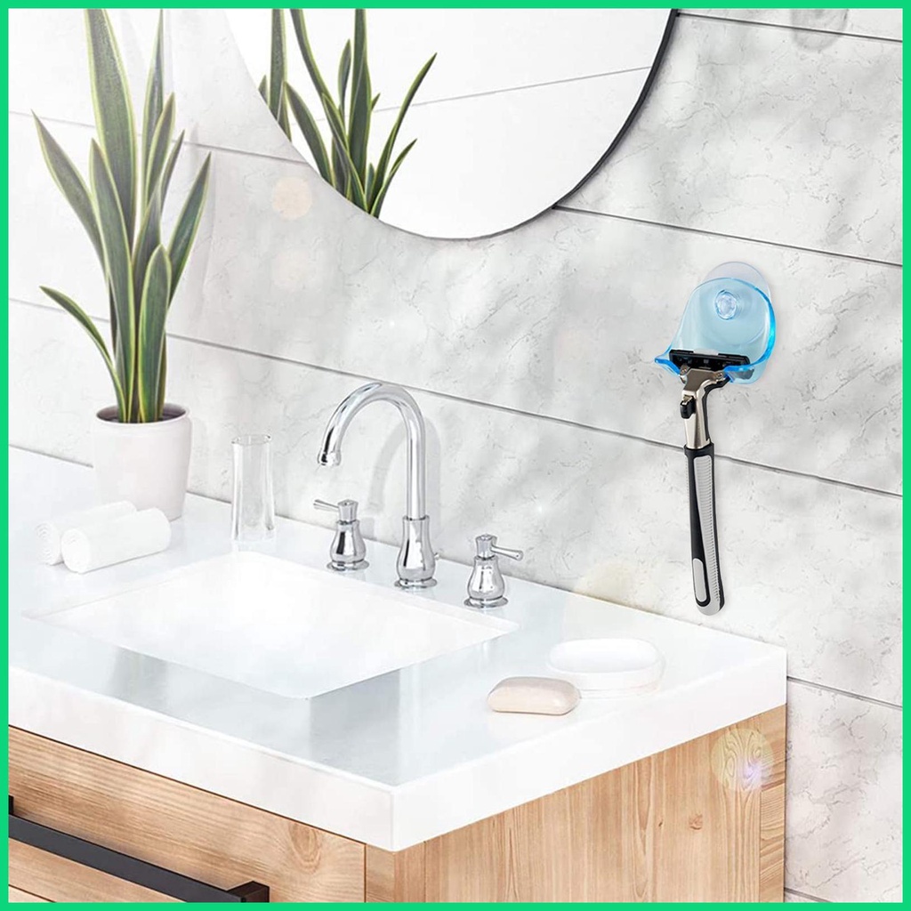 Giá Đỡ Dao Cạo Râu Gắn Tường Có Giác Hút Chịu Được Sức Nặng Tháo Rời Và Tái Sử Dụng Được Cho