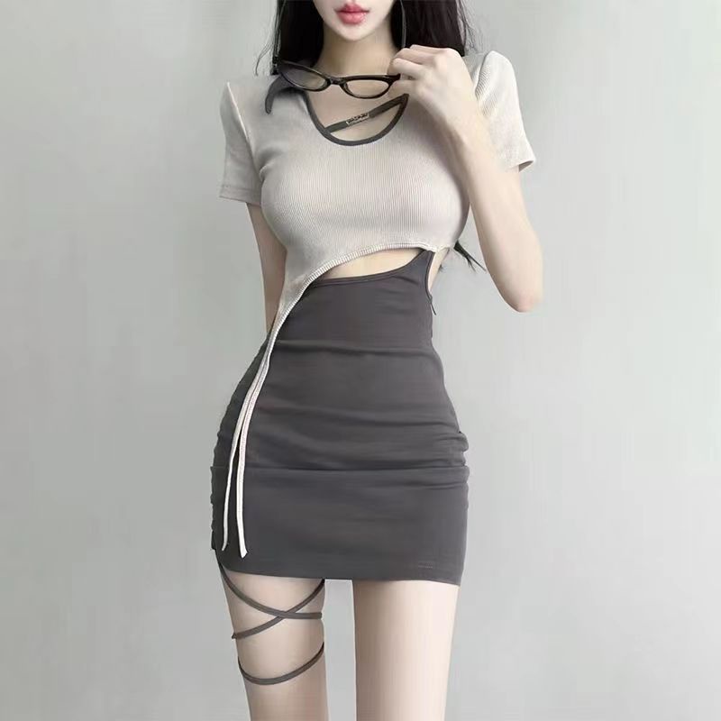 Đầm Thời Trang Cao Cấp Thắt Dây Sành Điệu Cẩn thận máy móc chân ngựa với Mông. Cô Gái Nóng Bỏng Sexy. Đầm Nữ Kiểu Dáng Dễ Thương Xinh Xắn Hợp Thời Trang
