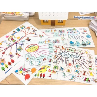 Tranh sơ đồ tư duy mind map - 11 tờ - a3