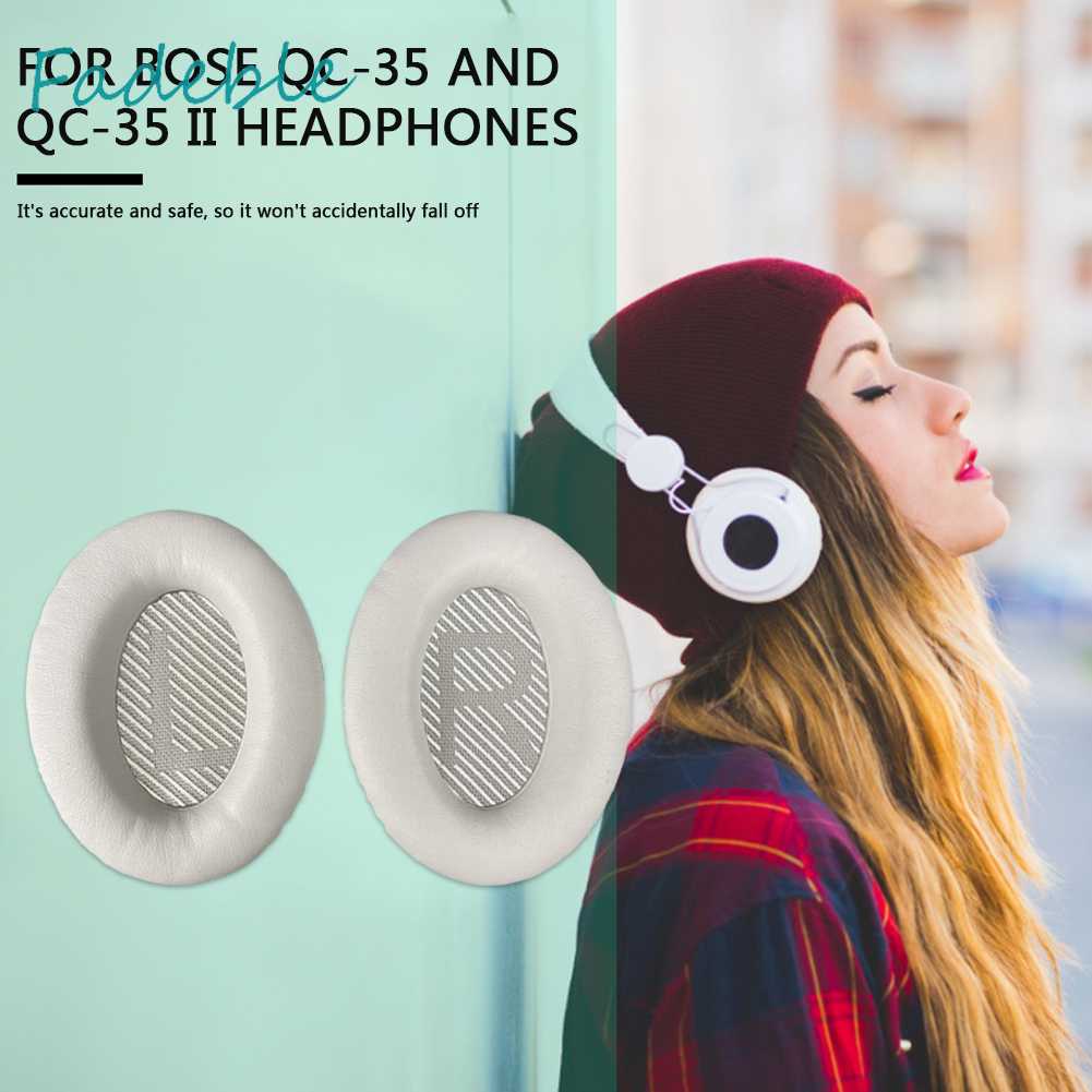 1 Cặp Miếng Đệm Tai Nghe Bằng Da Protein Thay Thế Cho Bose QC35 / QC35 I / QC35 II