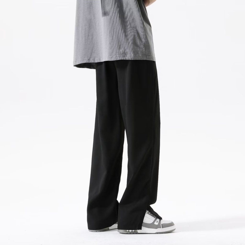 Quần Dài Thể Thao Dáng Suông Rộng Xẻ Tà Kiểu Đường Phố Mỹ Thời Trang Mùa Xuân Cho Nam