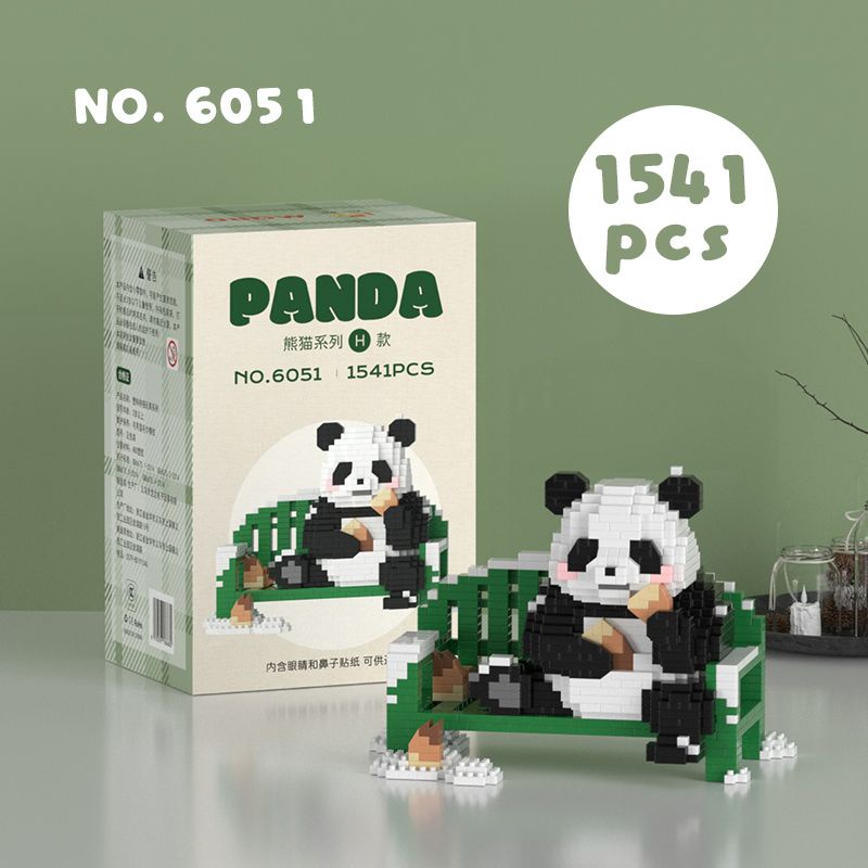 Bộ Đồ Chơi Lắp Ráp Hình Gấu Trúc Dễ Thương Cho Bé