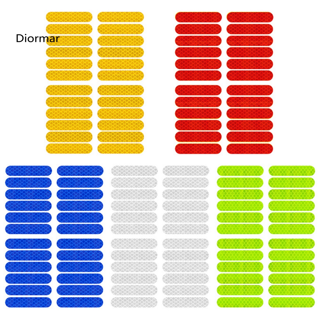 Bộ 24 Đề Can Phản Quang Tự Dính Chống Nước Chống Mài Mòn Bảo Vệ An Toàn Cho Bánh Xe Scooter Xiaomi M365 / Pro