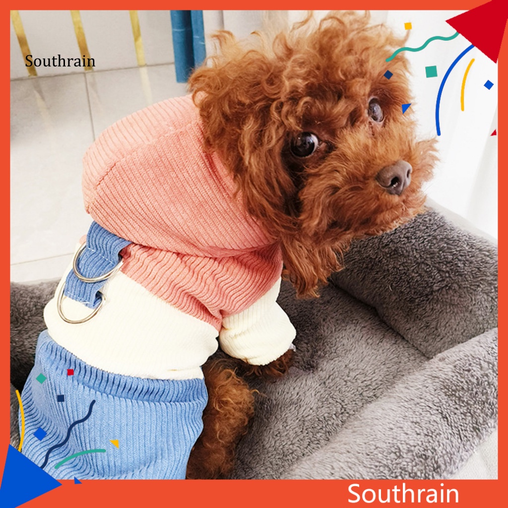 Áo Khoác Cotton Mềm Mại Thoải Mái Hai Lớp Có Mũ Trùm Dành Cho Cún Cưng