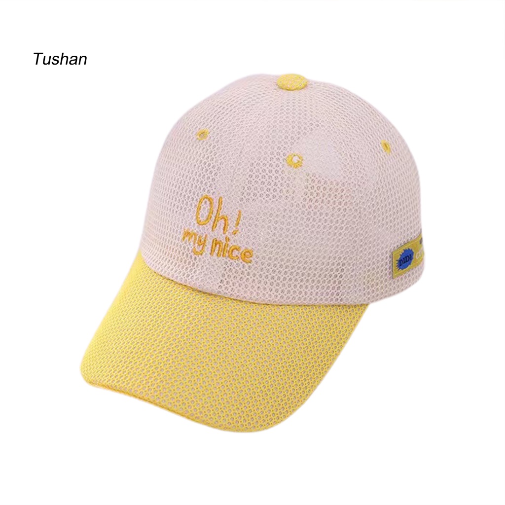 Mũ Lưỡi Trai Phối Lưới Thoáng Khí Thời Trang Mùa Hè Cho Bé