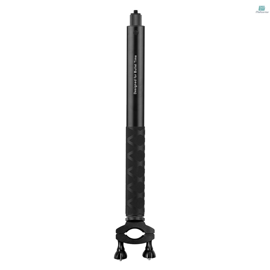 Motorcycle Bike Invisible Selfie Stick Handlebar Mount Bracket 28cm-115cm Adjustable Length with 1/4 Inch Screw for Insta360 ONE X/ ONE/ EVO Camera