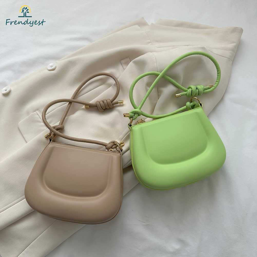 Túi Xách Da PU Kẹp Nách Màu Trơn Thời Trang Cho Nữ