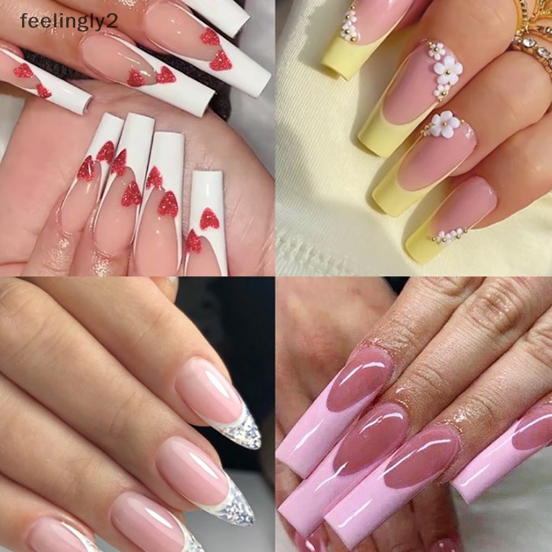 Bộ 12 Khuôn Nối Dài Móng Tay Bằng Acrylic Chuyên Dụng