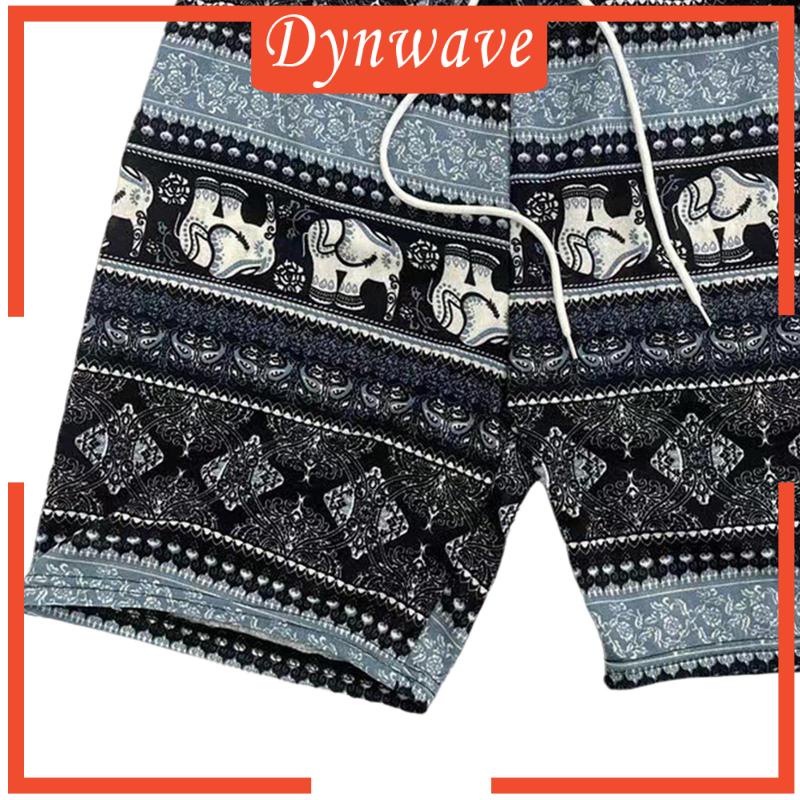 Quần Short Đi Biển Mùa Hè In Hình Voi Thái Lan Boho Thái Lan Cho Nam Và Nữ