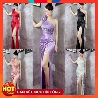 Đầm dạ hội lệch vai hoa cao cấp-tn - yêu shop 85