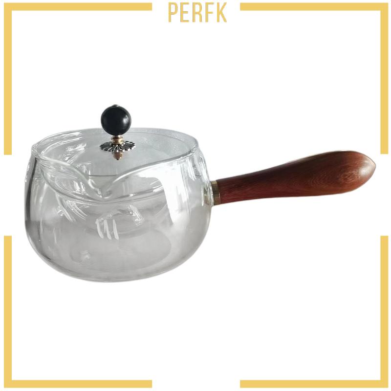 Ấm Trà Bằng Thủy Tinh Trong Suốt Dung Tích 500ml Có Thể Tháo Rời