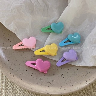 Kẹp tóc hình trái tim nhiều màu sắc