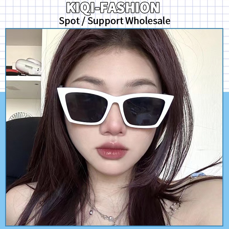 (KIQI-FASHION) COD Kính Mát Gọng Mắt Mèo Chống Tia UV Phong Cách Cổ Điển Thời Trang Hàn Quốc Cho Nữ