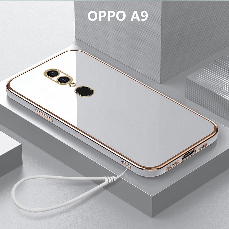 Ốp Lưng OPPO A9 Mềm mại Viền mạ điện Ốp Điện Thoại OPPO A9 2019